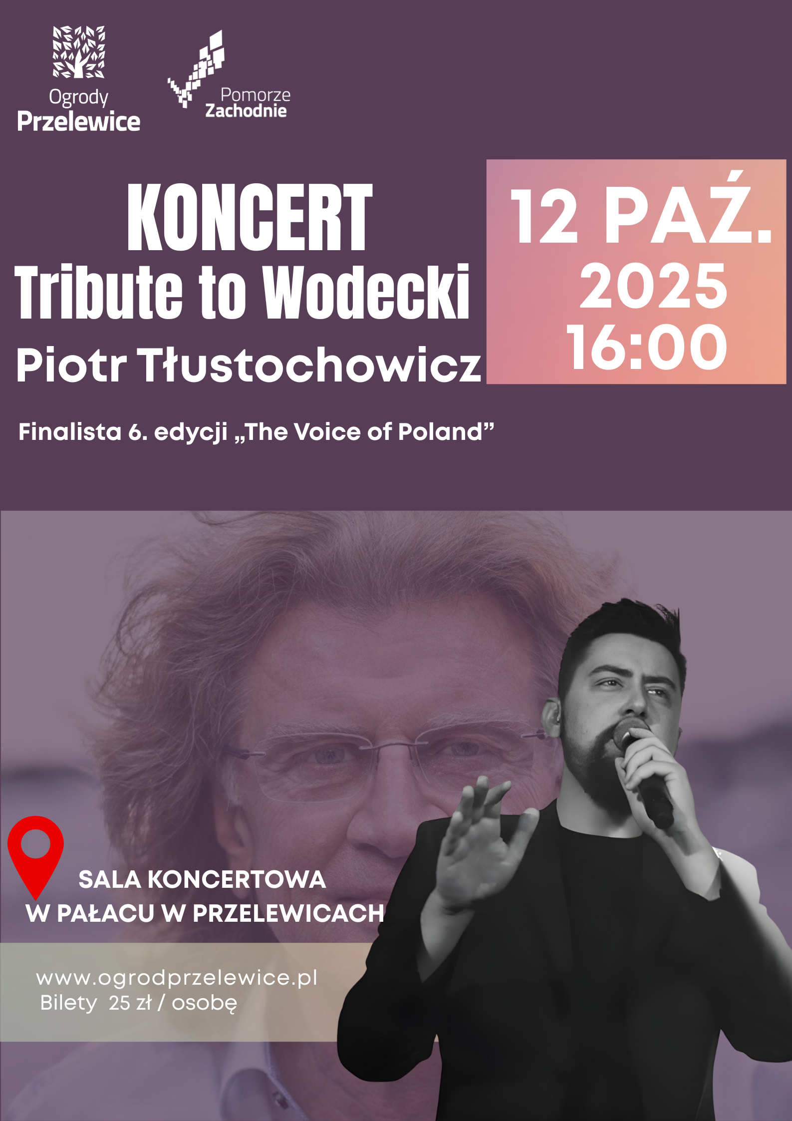 Plakat Tribute to Wodecki – Koncert Piotra Tłustochowicza