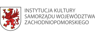 Herb z napisem Instytucja Kultury Samorządu Województwa Zachodniopomorskiego