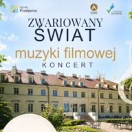 ZWARIOWANY ŚWIAT muzyki filmowej plakat (Post na Facebooka)